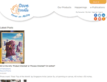 Tablet Screenshot of dovedoodle.com